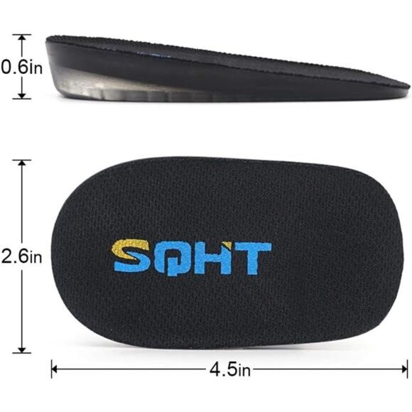 Height Increase Insoles - Heel Shoe Lift Inserts for Achilles Tendonitis - Picture 5 of 7